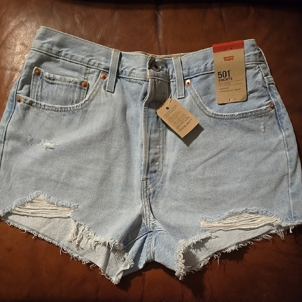 Levi's Women's Light Blue Jean Shorts